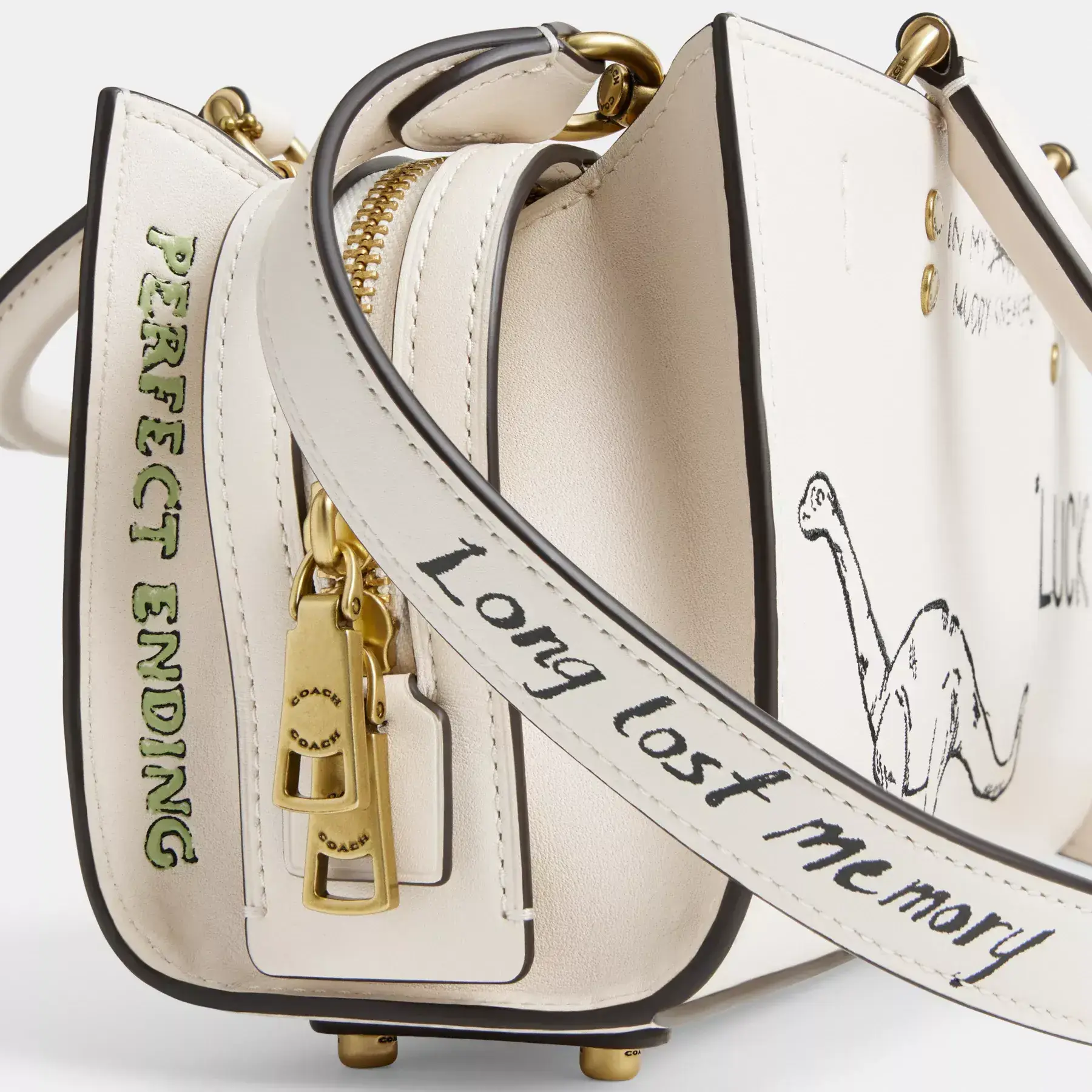 COACH Rogue Bag 26 Med Skisstryck Chalk Multi COACH Rogue Bag 26 Med Skisstryck Chalk Multi