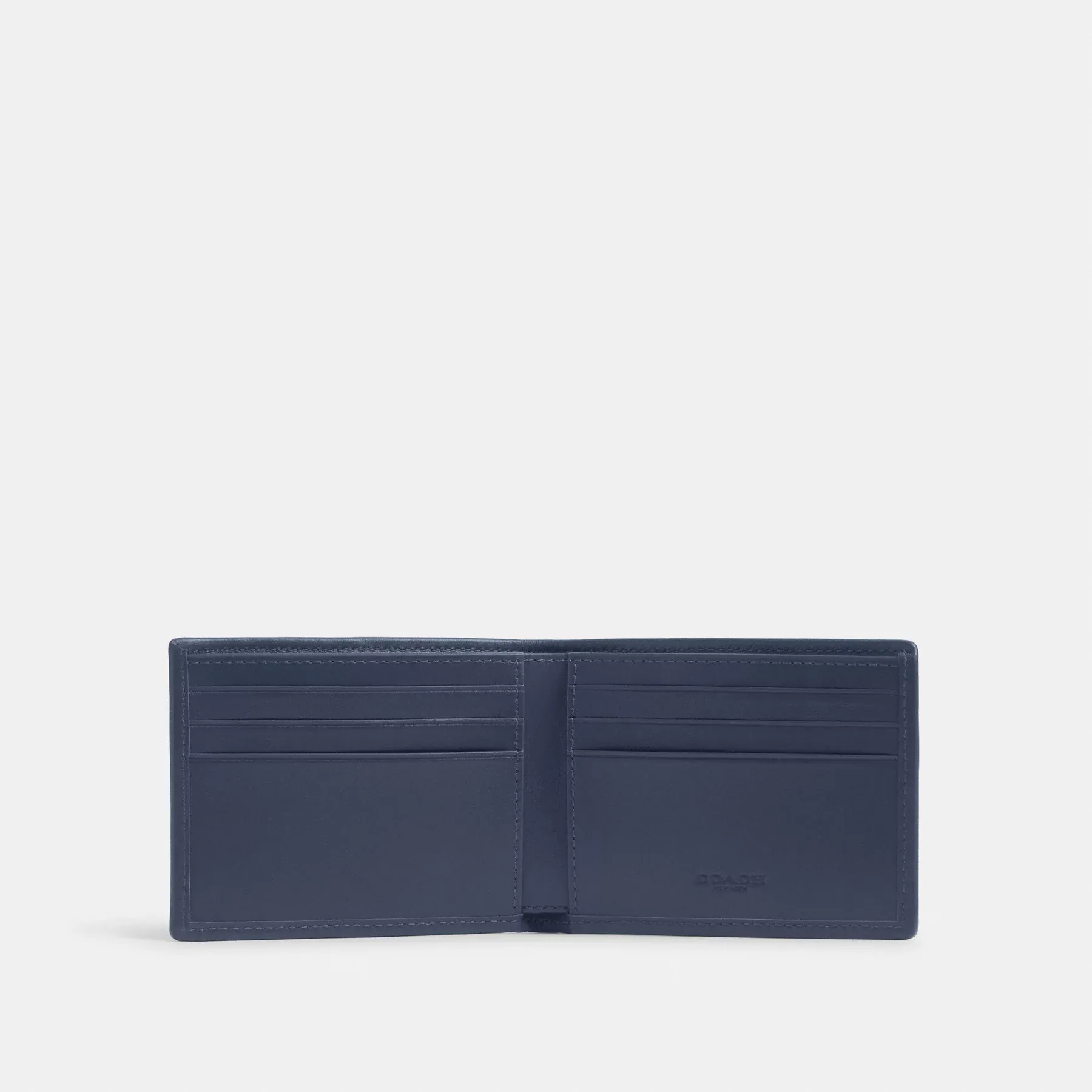 COACH Smal Billfold-plånbok i Signatur Canvas Jacquard Tvättade Chambray COACH Smal Billfold-plånbok i Signatur Canvas Jacquard Tvättade Chambray