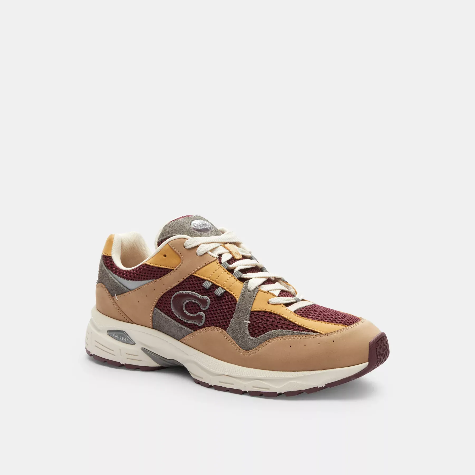 COACH Sneaker C301 Taupe/Merlot COACH Sneaker C301 Taupe/Merlot