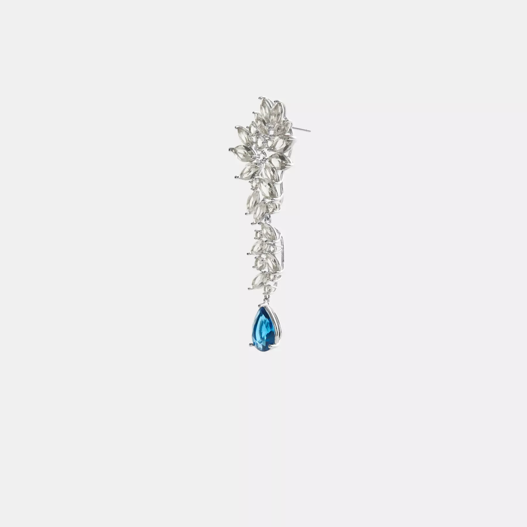 COACH Statement Crystal Single Örhänge Silver/Blå COACH Statement Crystal Single Örhänge Silver/Blå