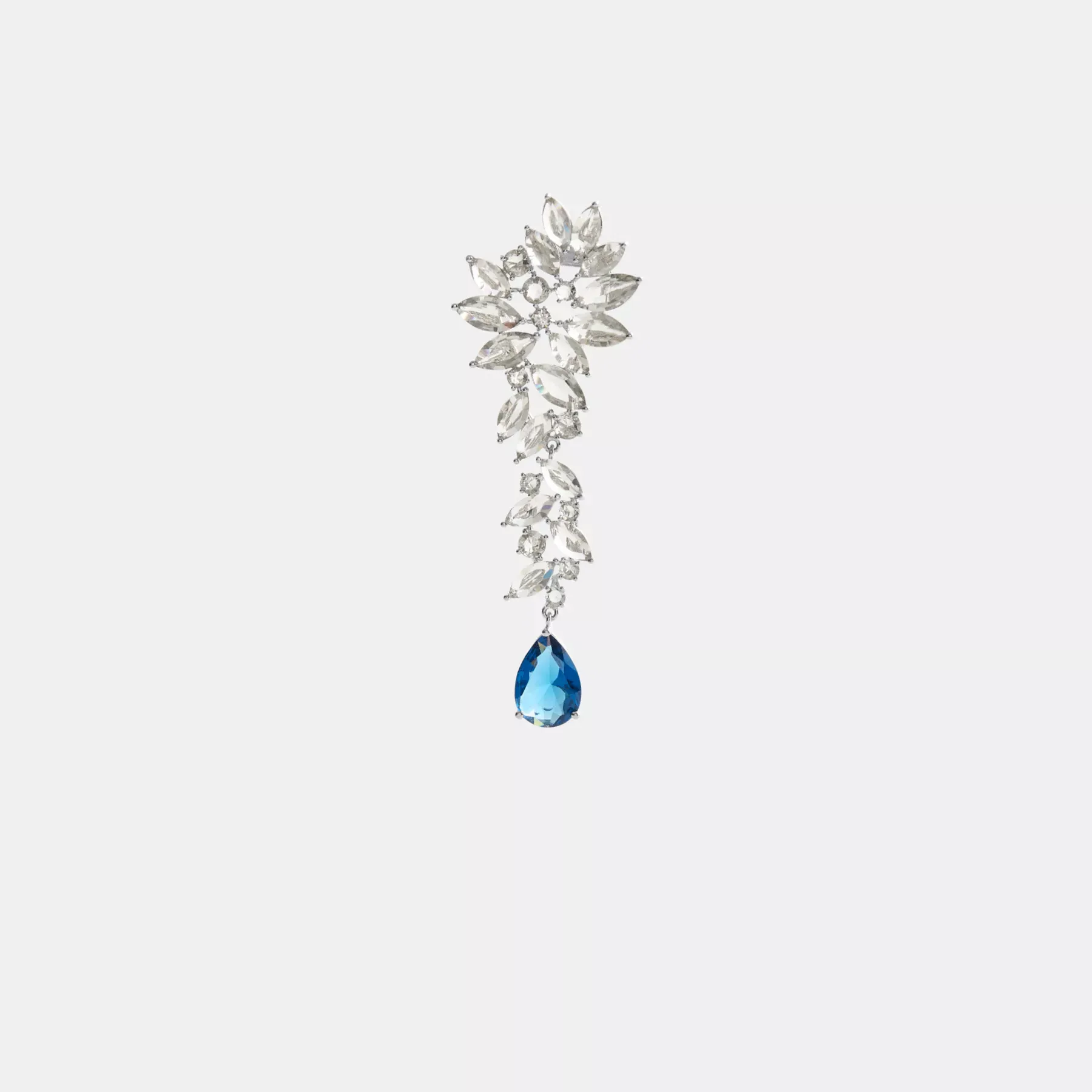 COACH Statement Crystal Single Örhänge Silver/Blå COACH Statement Crystal Single Örhänge Silver/Blå