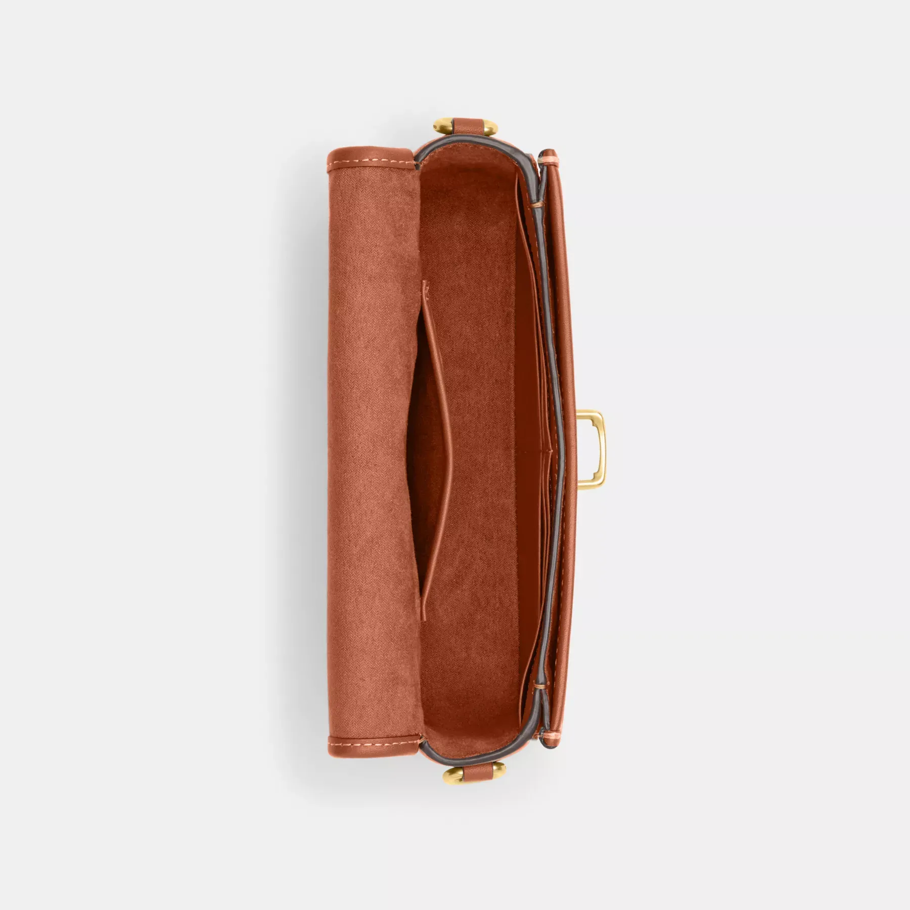 COACH Studio baguetteväska i signaturtextil jacquard Cocoa Burnished Amb COACH Studio baguetteväska i signaturtextil jacquard Cocoa Burnished Amb