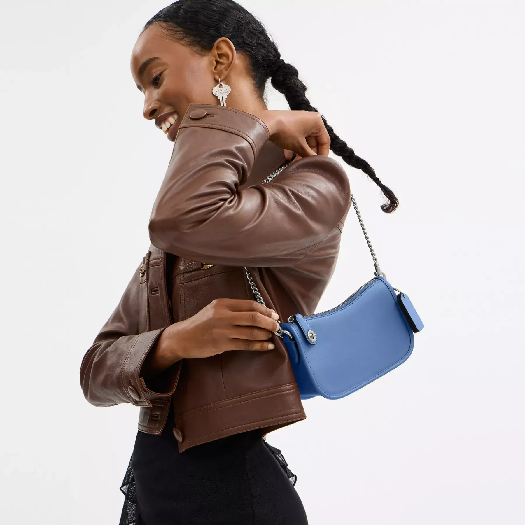 COACH Swinger 20 Mist Blue COACH Swinger 20 Mist Blue