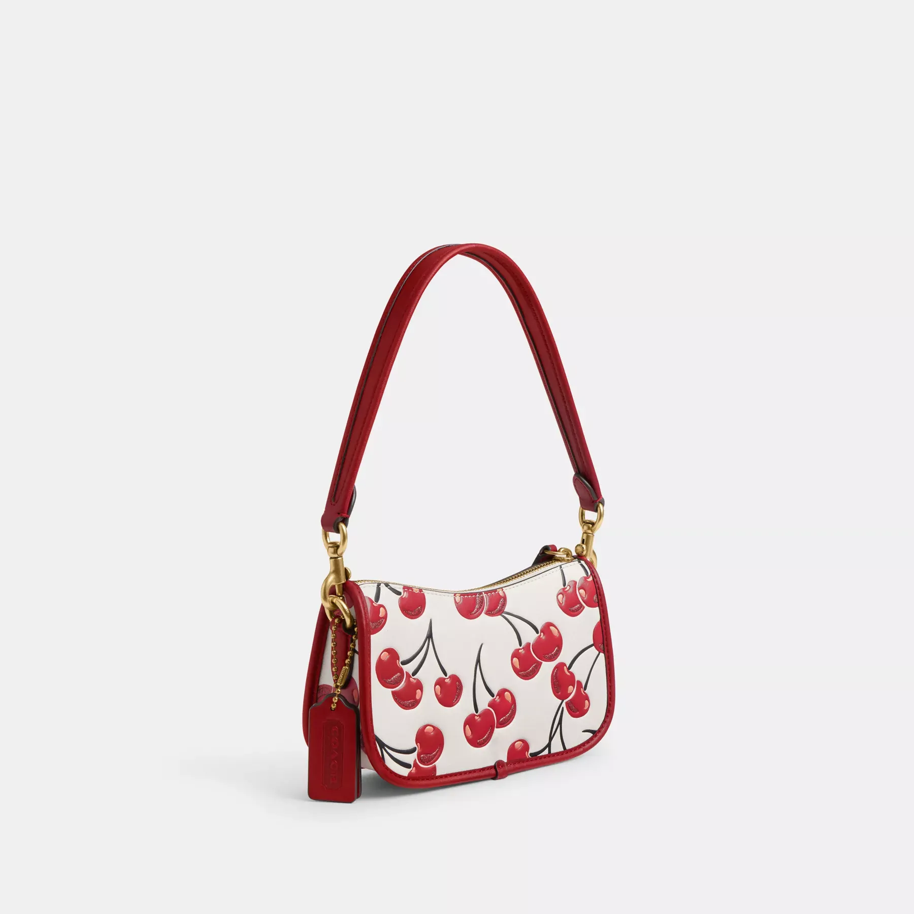 COACH Swinger 20 med körsbärstryck Chalk Multi COACH Swinger 20 med körsbärstryck Chalk Multi