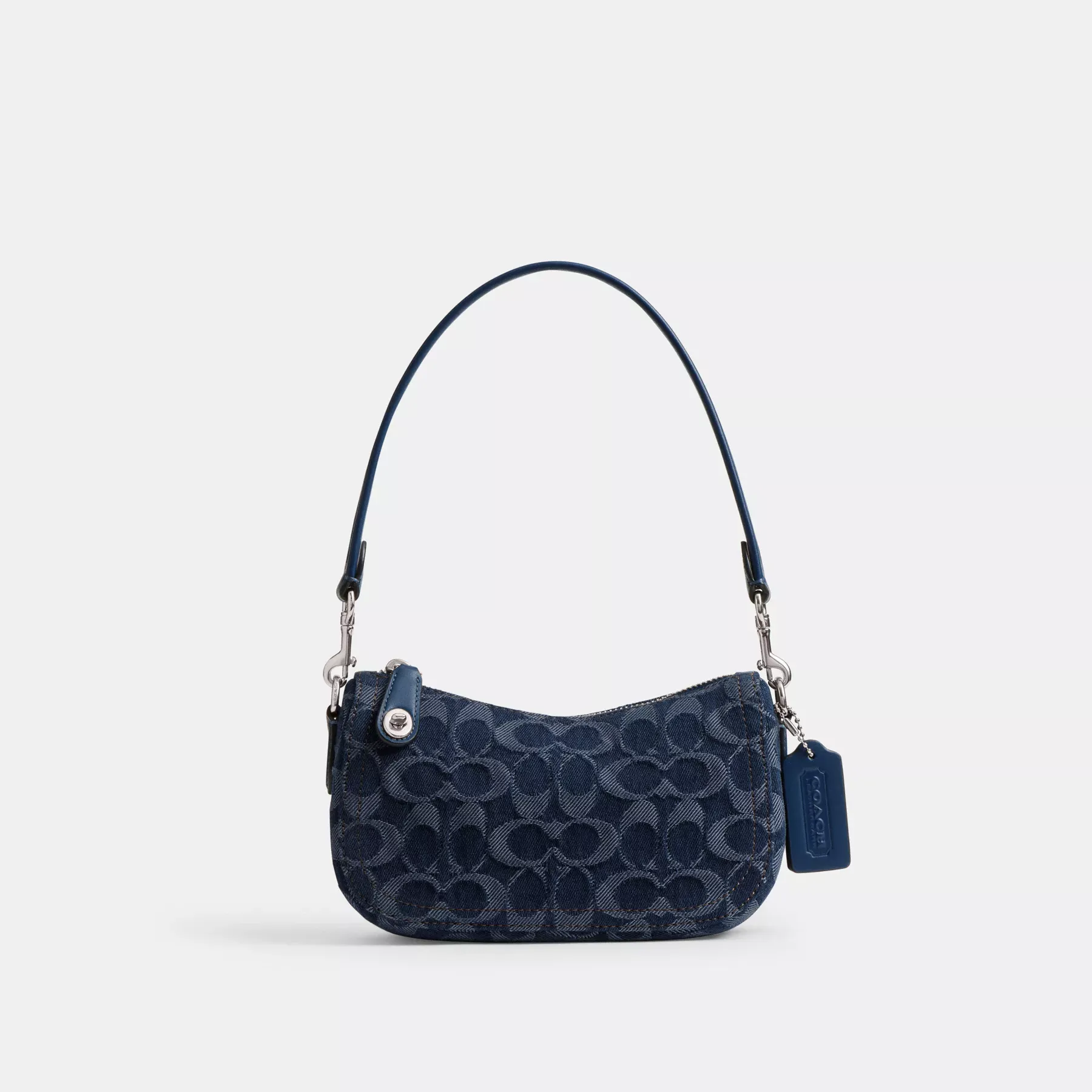 COACH Swingerväska 20 I Signature Denim Deep Blue Multi COACH Swingerväska 20 I Signature Denim Deep Blue Multi