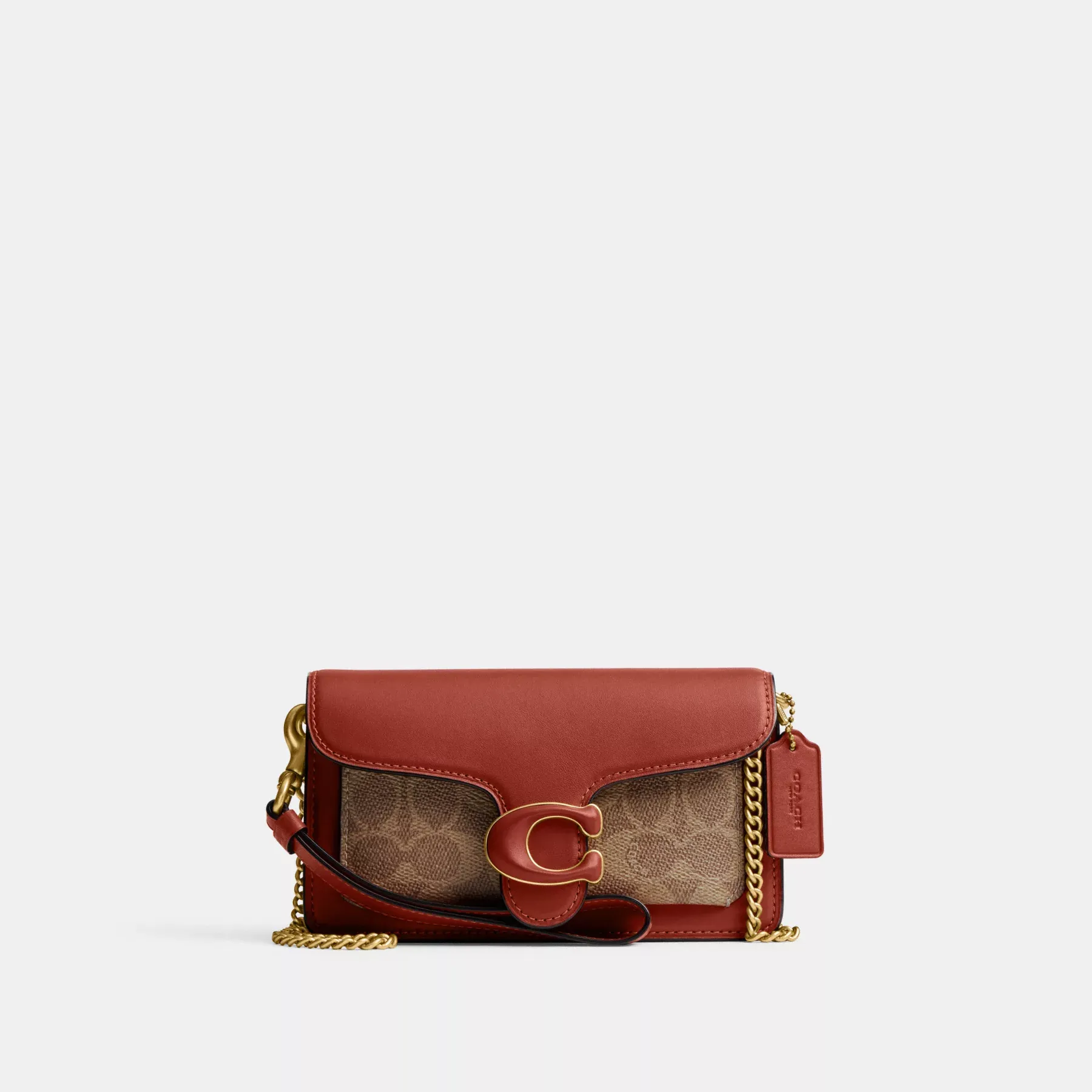 COACH Tabby Armband I Signatur Canvas Tan Rust