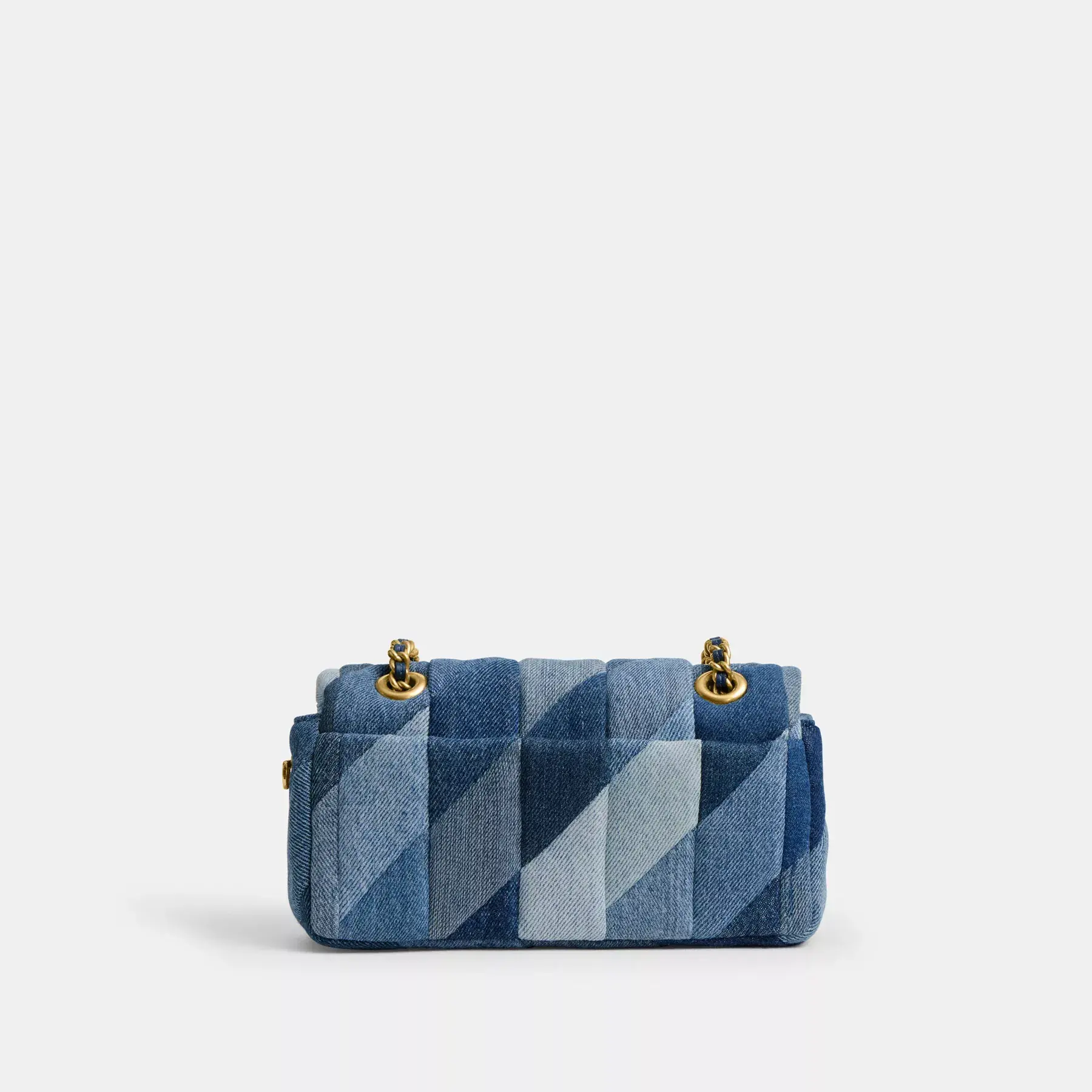 COACH Tabby Axelväska 20 Med Patchwork Quiltning Denim Multi COACH Tabby Axelväska 20 Med Patchwork Quiltning Denim Multi