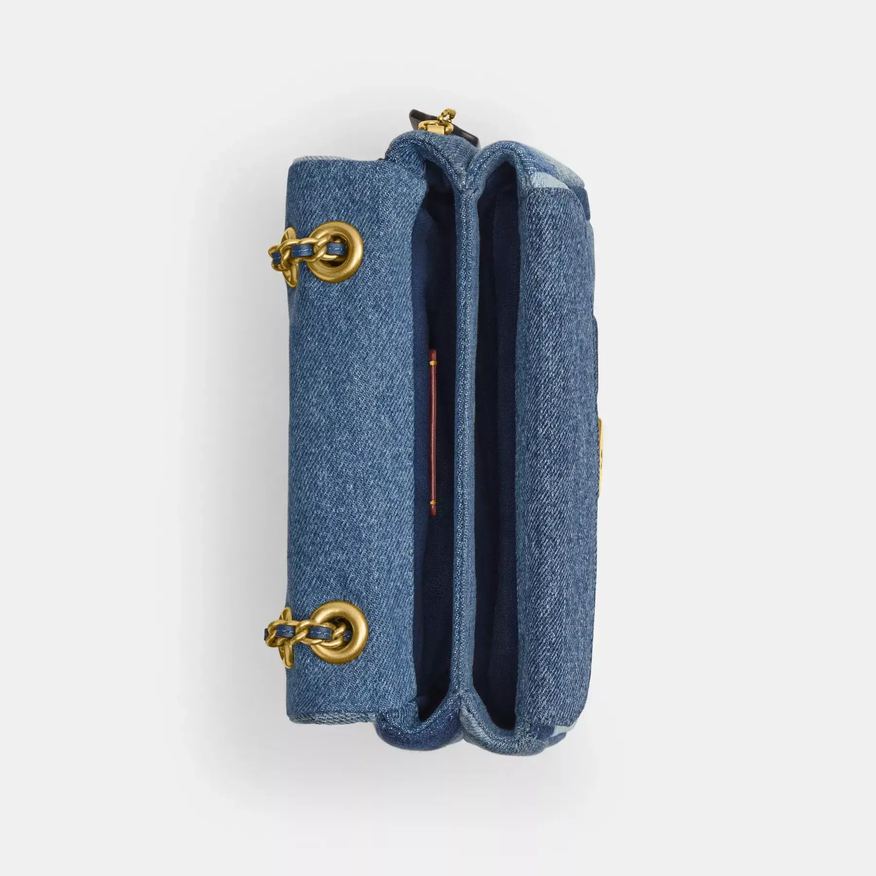 COACH Tabby Axelväska 20 Med Patchwork Quiltning Denim Multi COACH Tabby Axelväska 20 Med Patchwork Quiltning Denim Multi