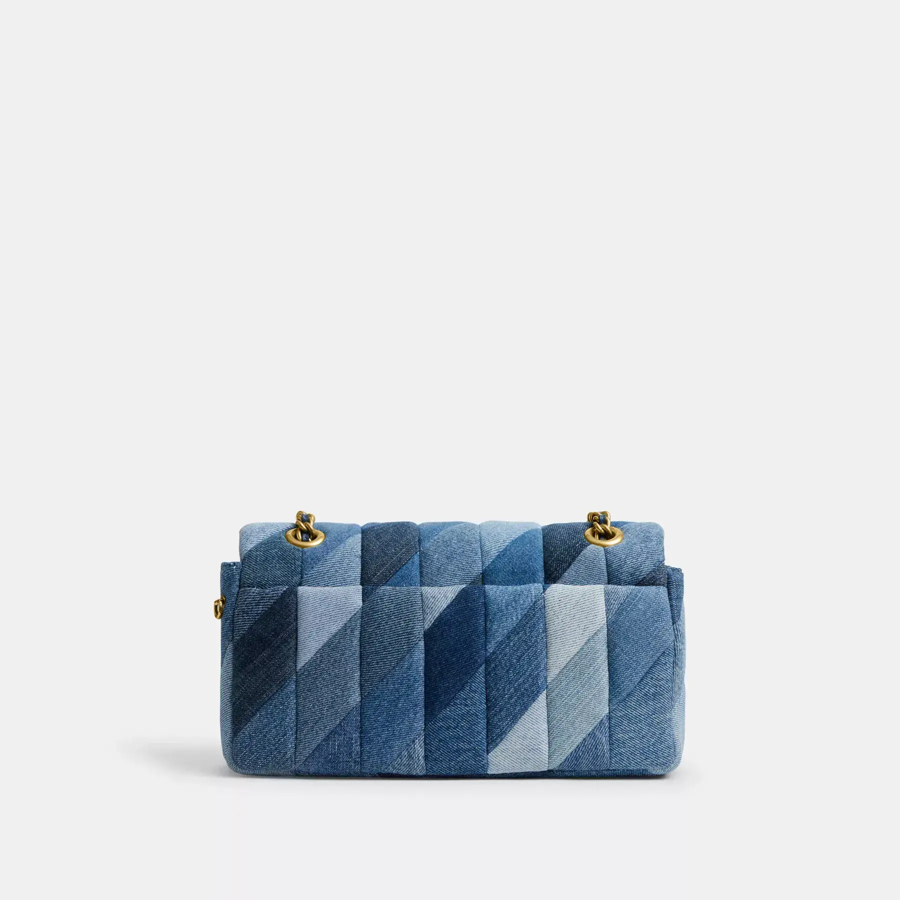 COACH Tabby Axelväska 26 Med Patchwork Quiltning Denim Multi COACH Tabby Axelväska 26 Med Patchwork Quiltning Denim Multi