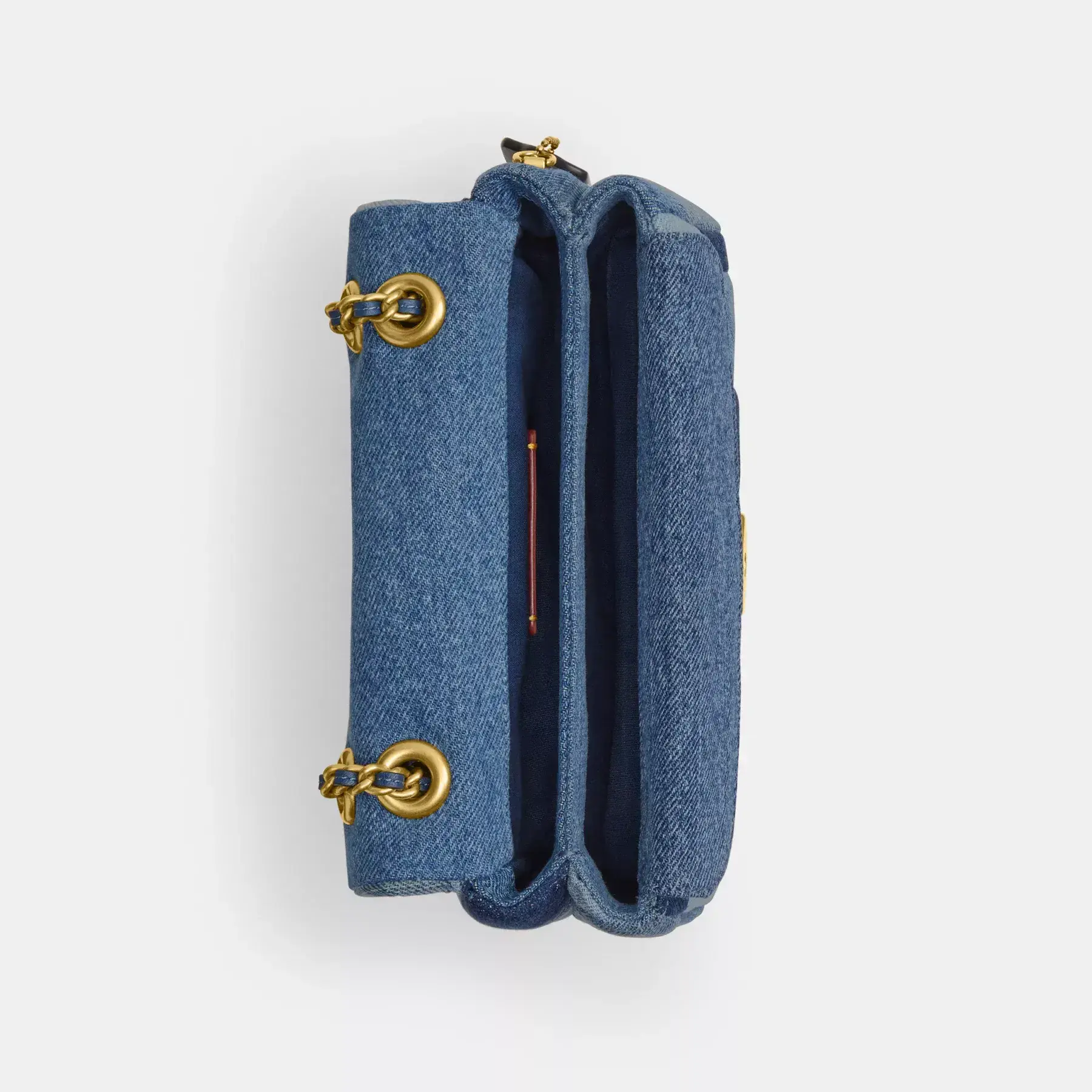 COACH Tabby Axelväska 26 Med Patchwork Quiltning Denim Multi COACH Tabby Axelväska 26 Med Patchwork Quiltning Denim Multi