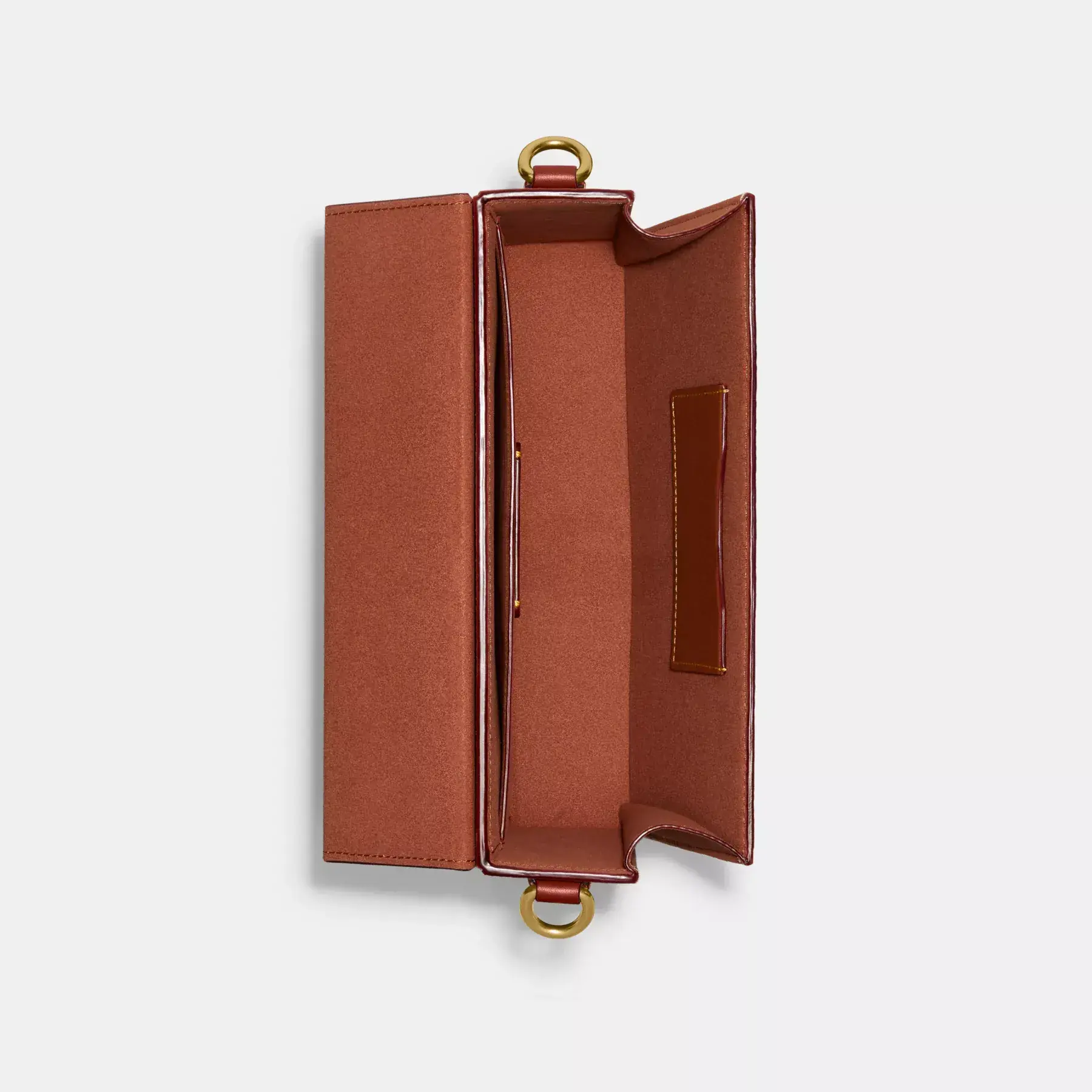 COACH Tabby Box Påse I Signatur Canvas Tan Rust COACH Tabby Box Påse I Signatur Canvas Tan Rust