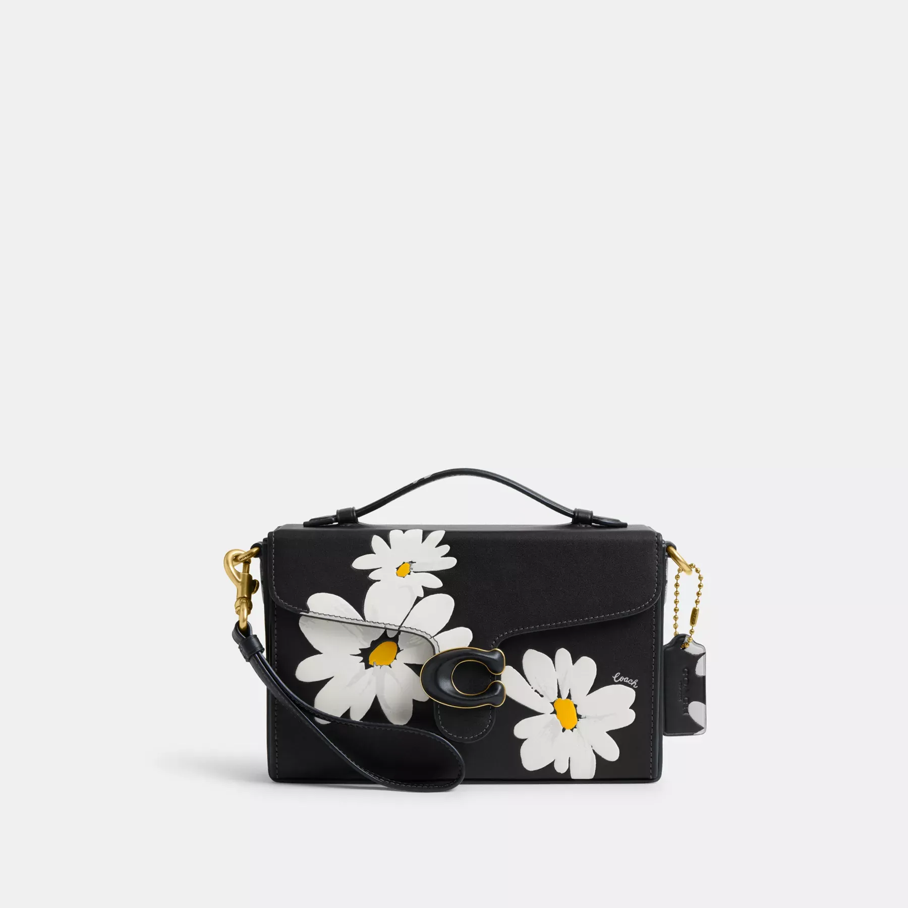COACH Tabby Boxväska Med Blommönster Svart Multi