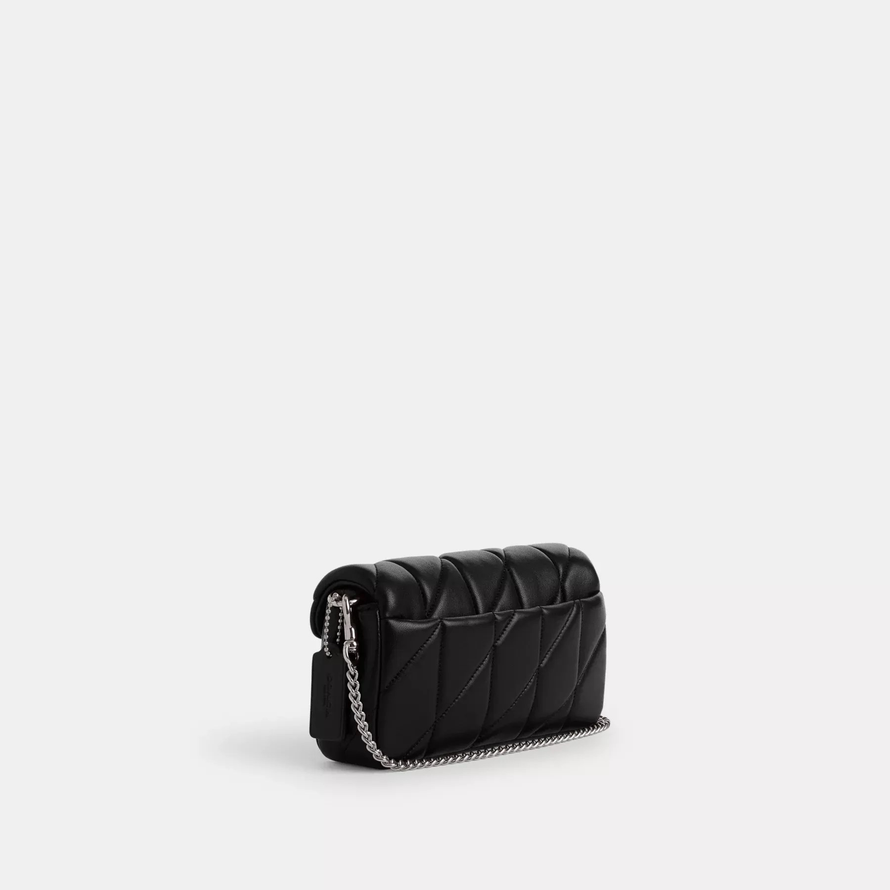COACH Tabby Crossbody Armband Med Kudde Quiltning Svart