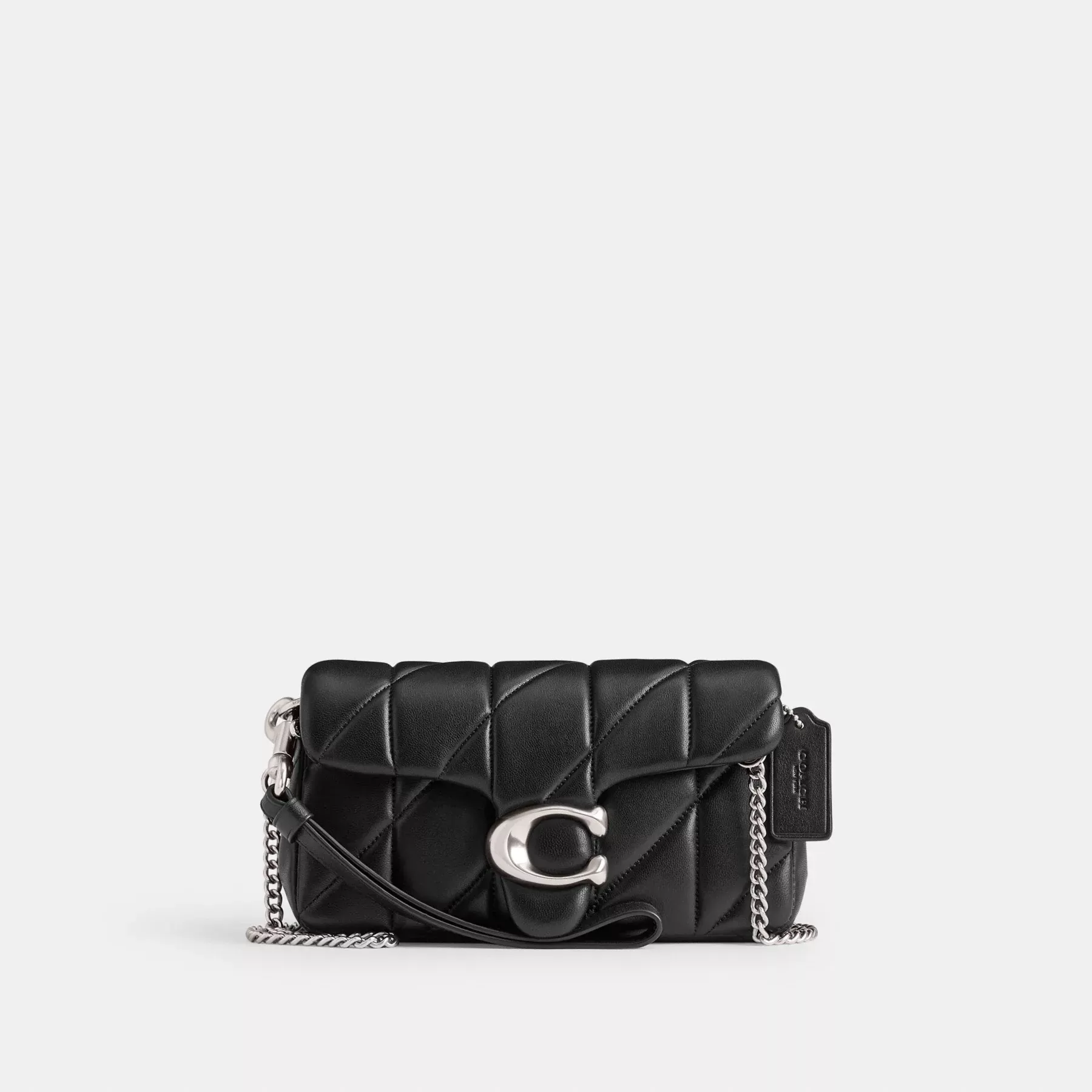 COACH Tabby Crossbody Armband Med Kudde Quiltning Svart