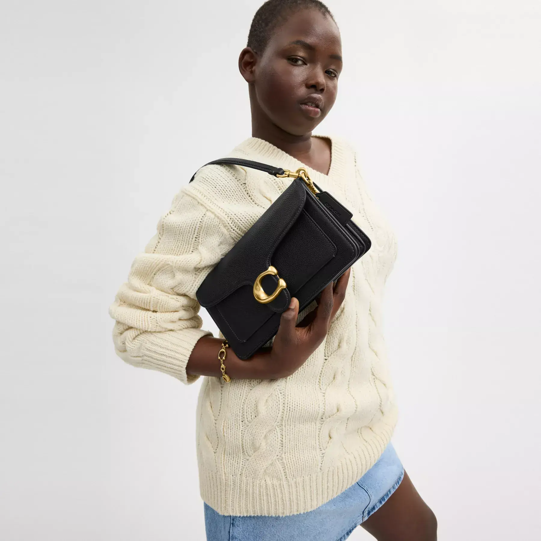 COACH Tabby axelväska 26 Svart COACH Tabby axelväska 26 Svart