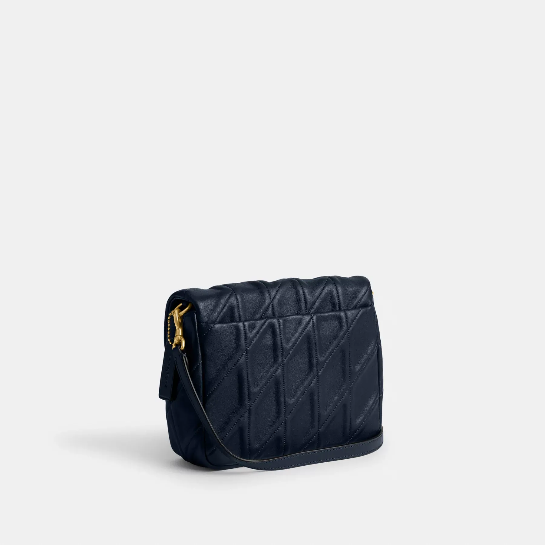 COACH Times Square Tabby Axelväska Med Quiltning Mörk marin