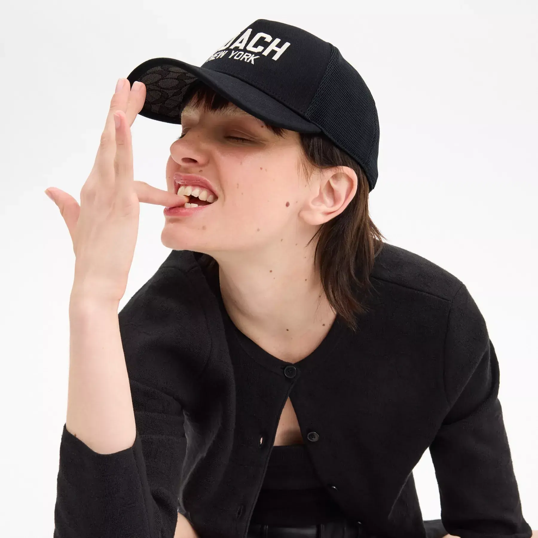 COACH Trucker Hat Svart COACH Trucker Hat Svart