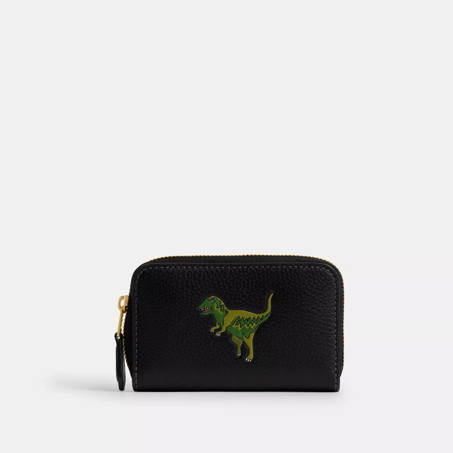 COACH Viktig liten dragkedja runt kortfodral med Rexy-tryck Svart Multi COACH Viktig liten dragkedja runt kortfodral med Rexy-tryck Svart Multi