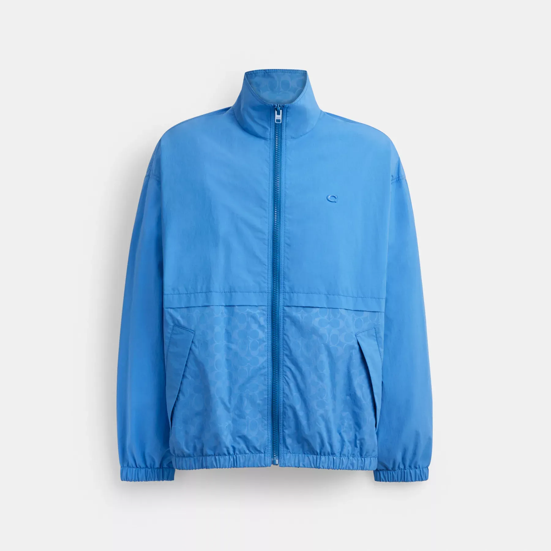 COACH Vindjacka i återvunnen polyester Blå COACH Vindjacka i återvunnen polyester Blå