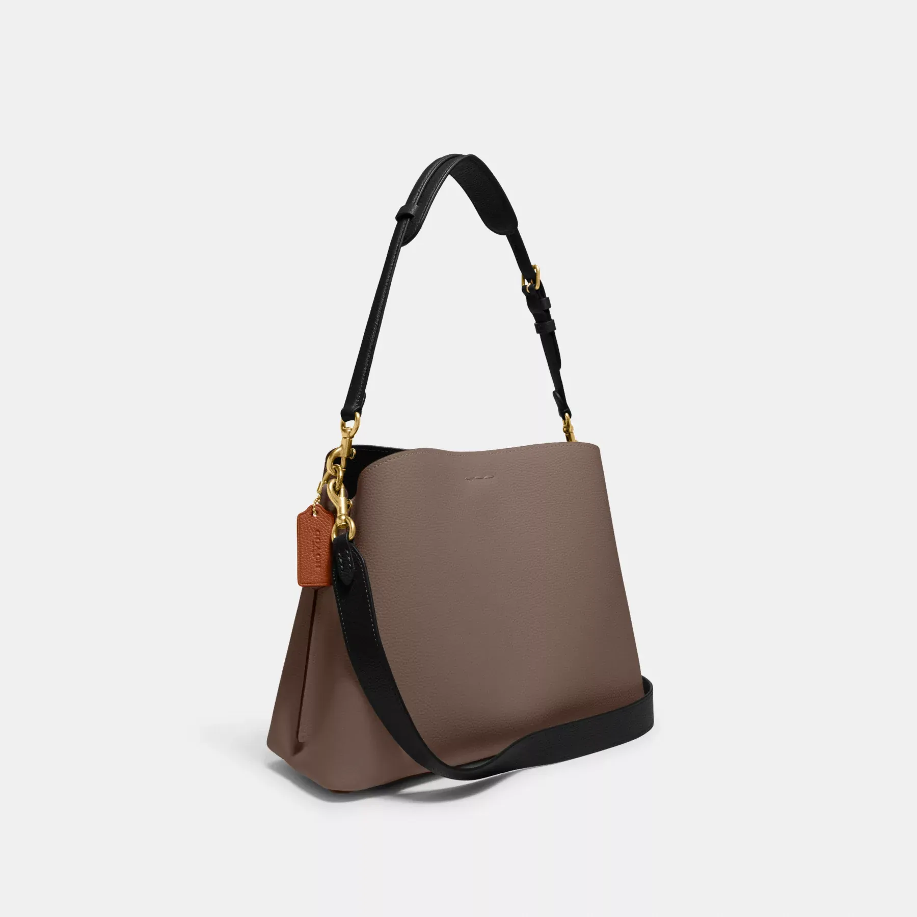 COACH Willow Axelväska I Colorblock Mörk sten COACH Willow Axelväska I Colorblock Mörk sten