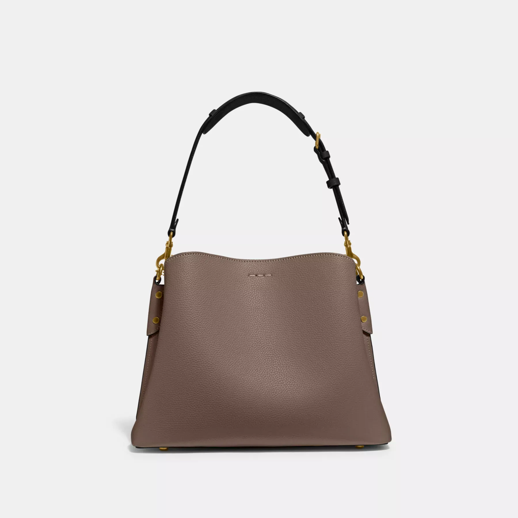 COACH Willow Axelväska I Colorblock Mörk sten COACH Willow Axelväska I Colorblock Mörk sten
