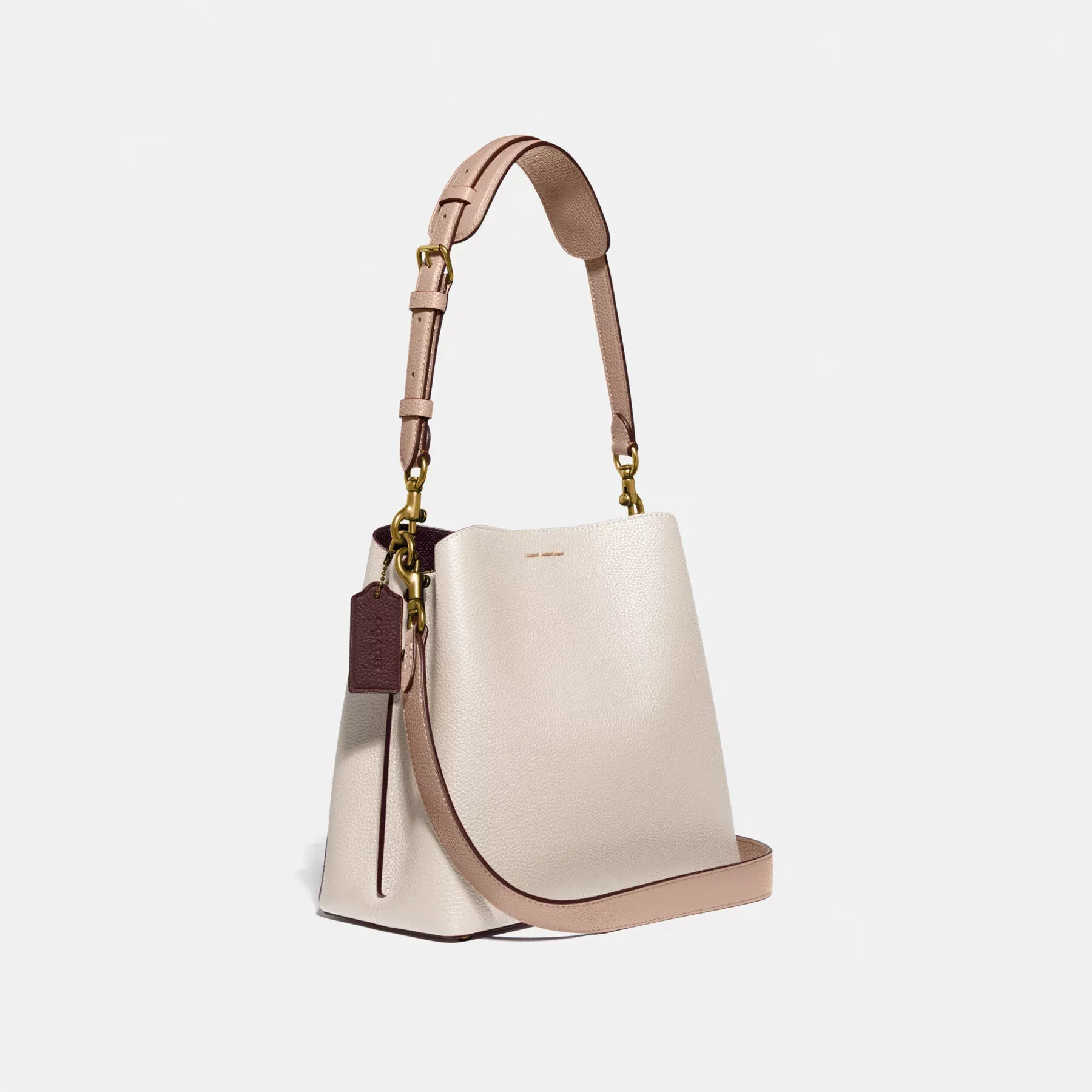 coach Willow Bucket Bag I Colorblock C3766B4CAH 1 - COACH Willow Bucket Bag I Colorblock Chalk Multi