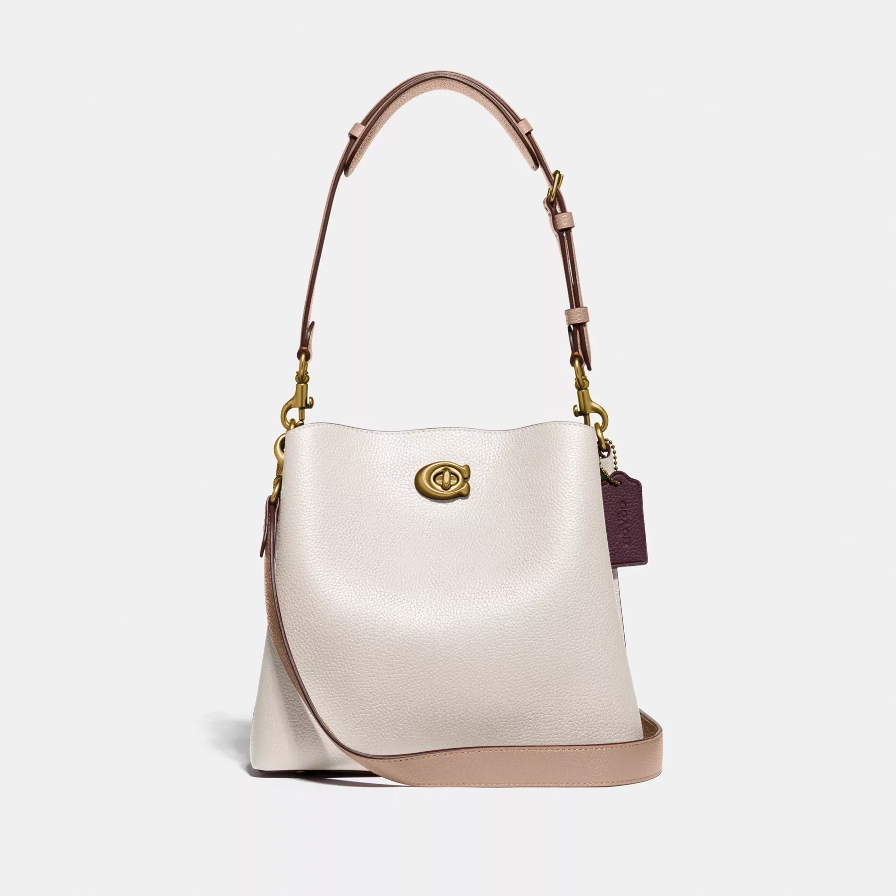 coach Willow Bucket Bag I Colorblock C3766B4CAH - COACH Willow Bucket Bag I Colorblock Chalk Multi