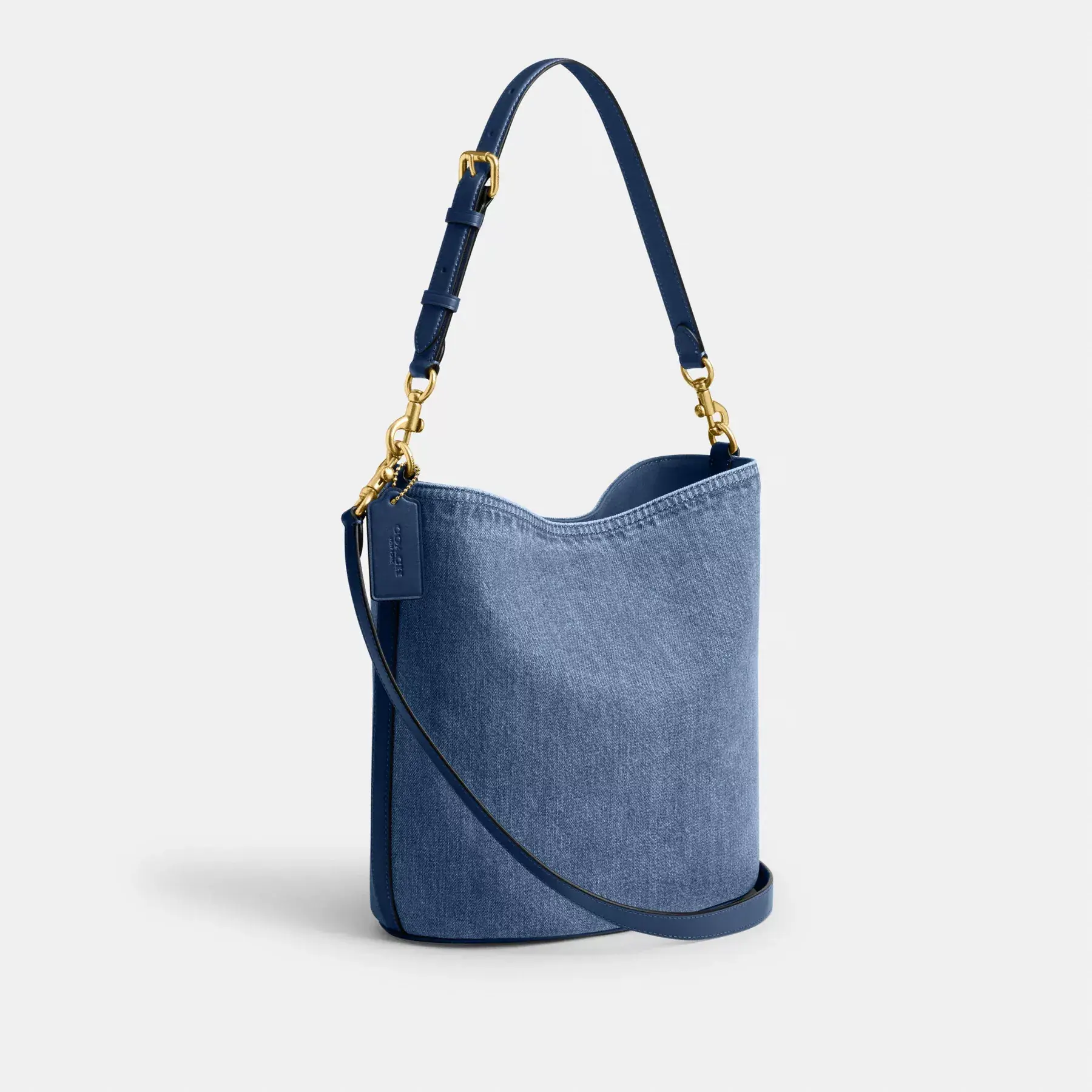 COACH Willow Soft Bucket Bag Djupblå