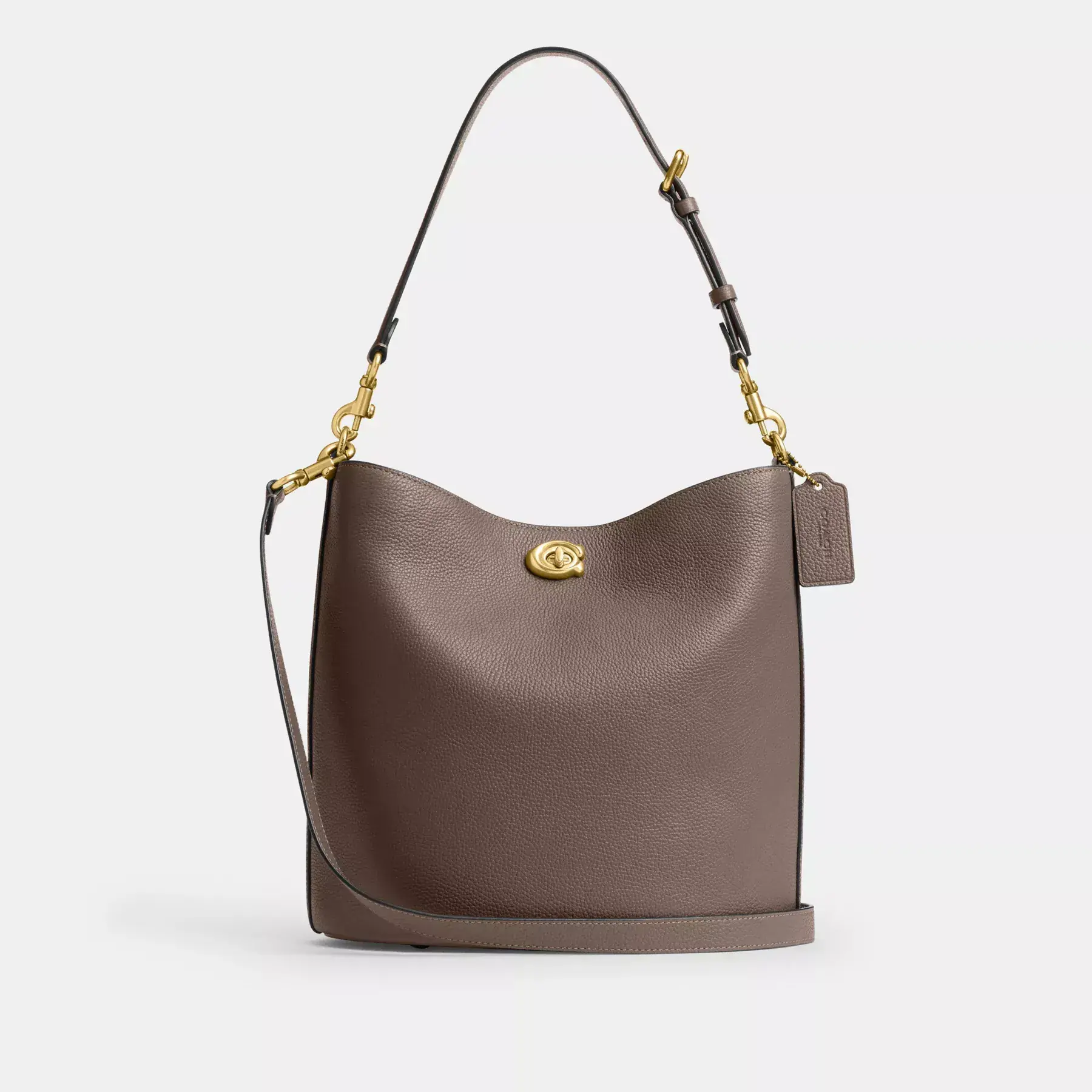 COACH Willow Soft Bucket Bag Mörk sten COACH Willow Soft Bucket Bag Mörk sten