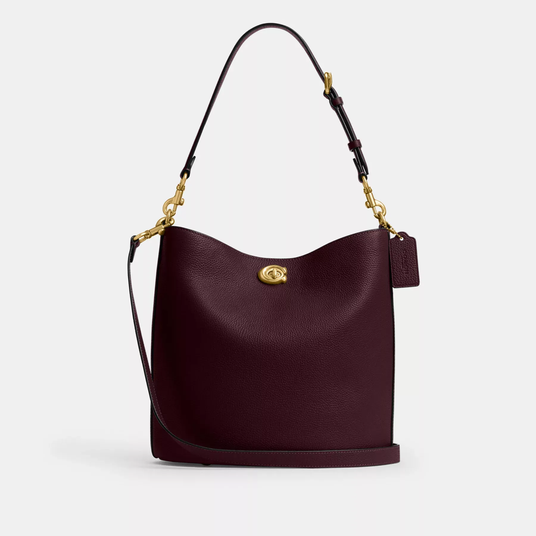 COACH Willow Soft Bucket Bag Merlot