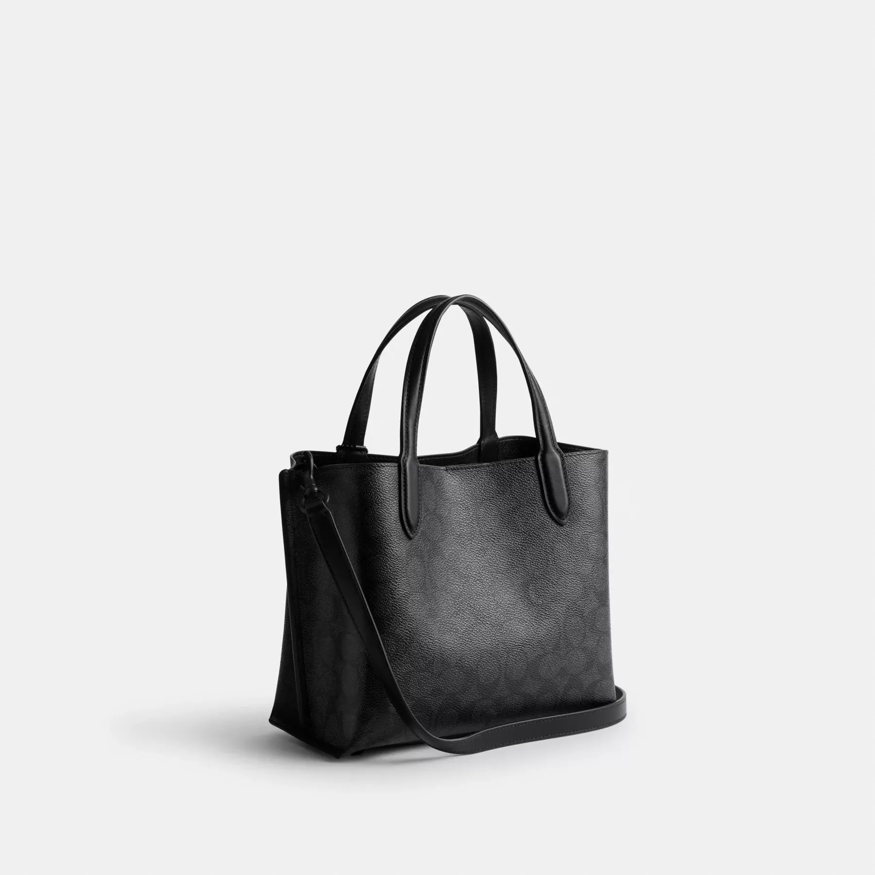 COACH Willow Tote 24 I Signature Canvas Träkol/Svart COACH Willow Tote 24 I Signature Canvas Träkol/Svart