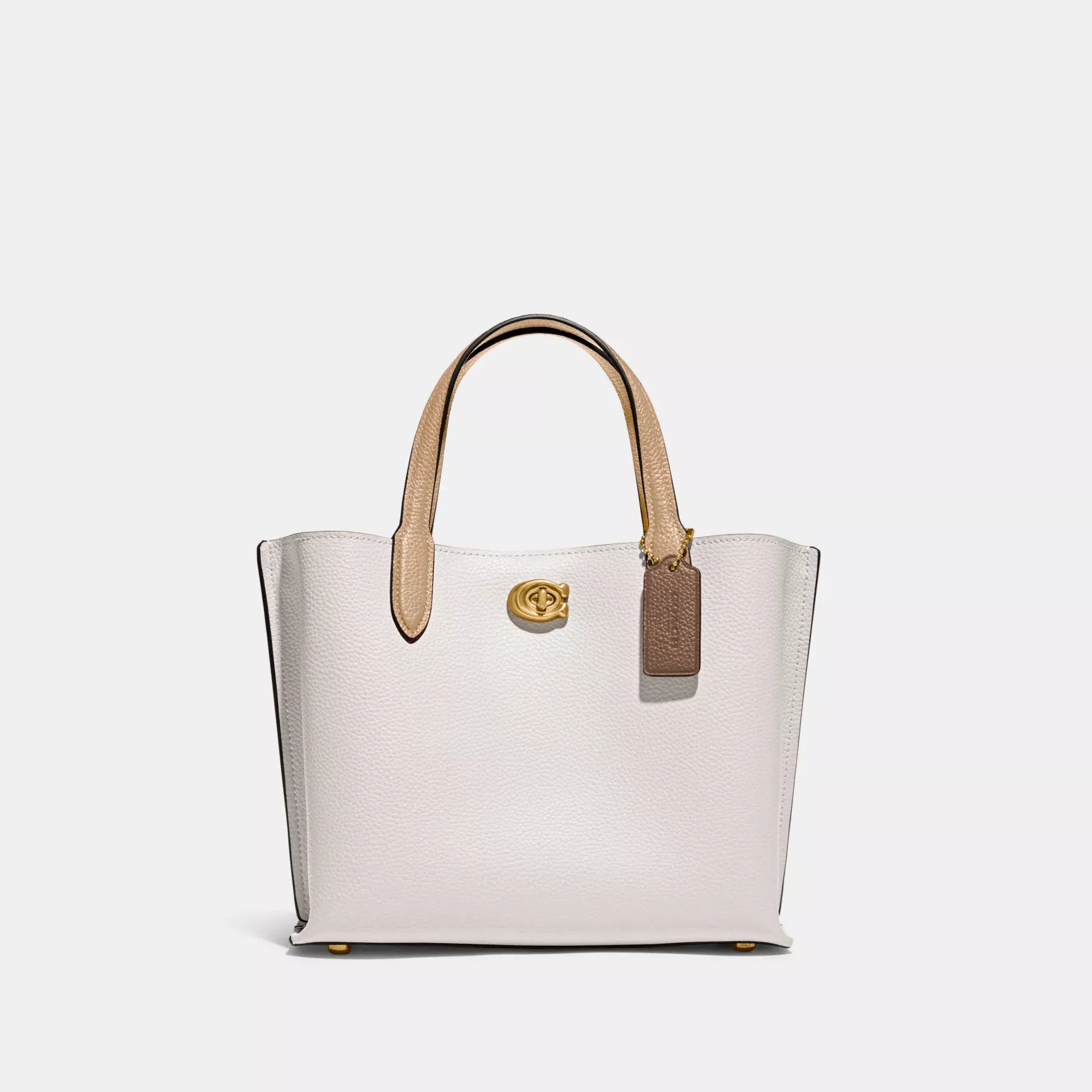 COACH Willow Tote 24 i färgblock Chalk Multi COACH Willow Tote 24 i färgblock Chalk Multi