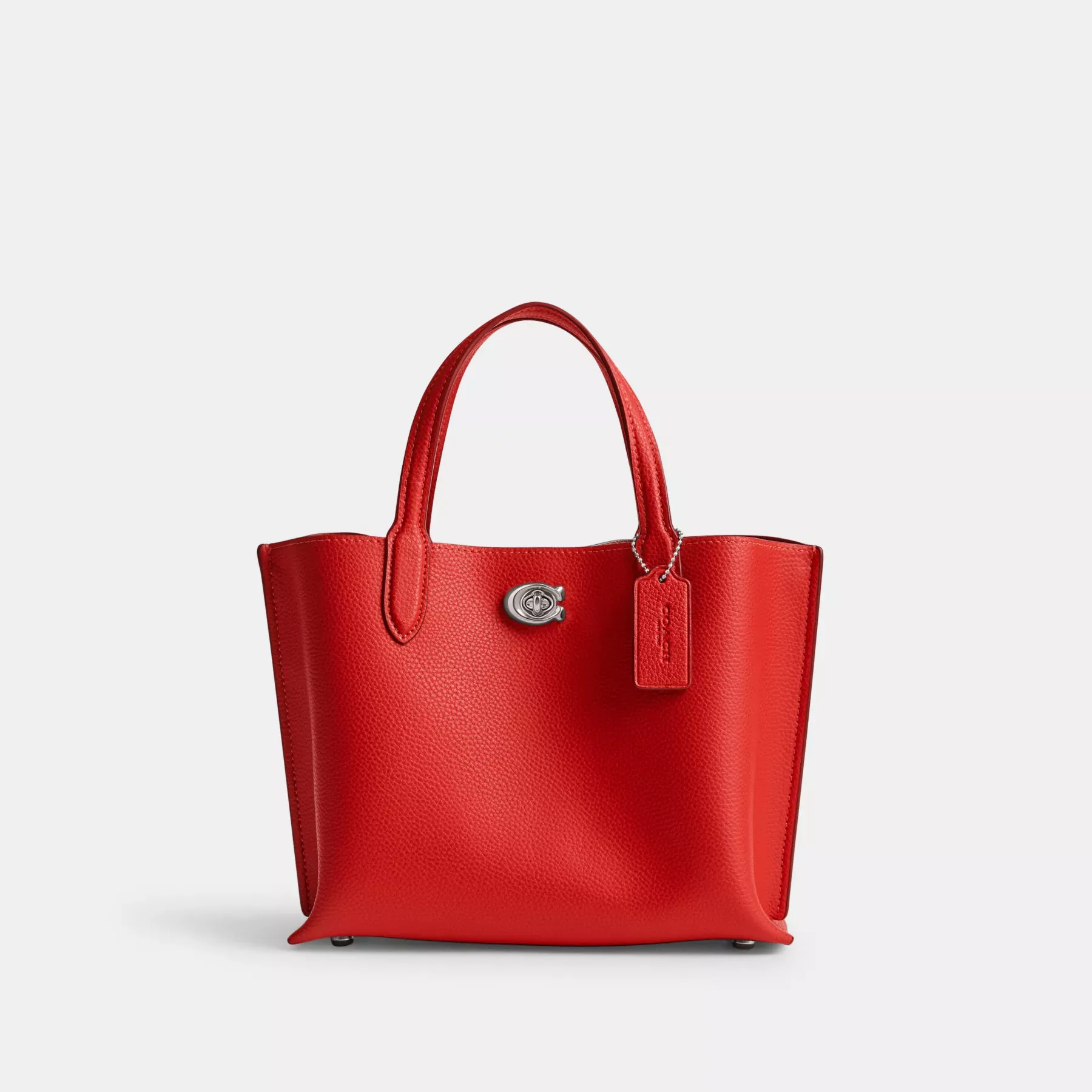 COACH Willow Tote 24 med hjärtberlock Sport Röd