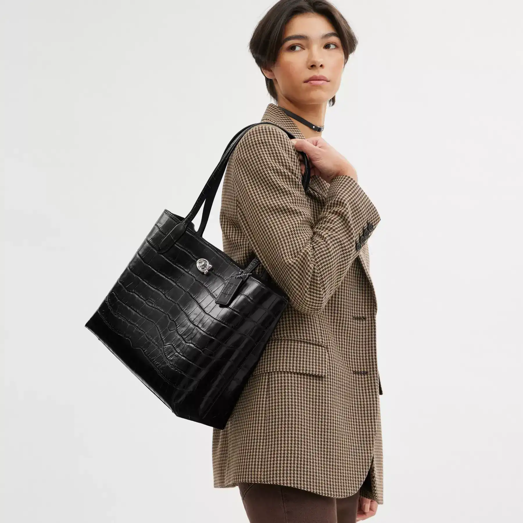COACH Willow Tote Svart Multi COACH Willow Tote Svart Multi