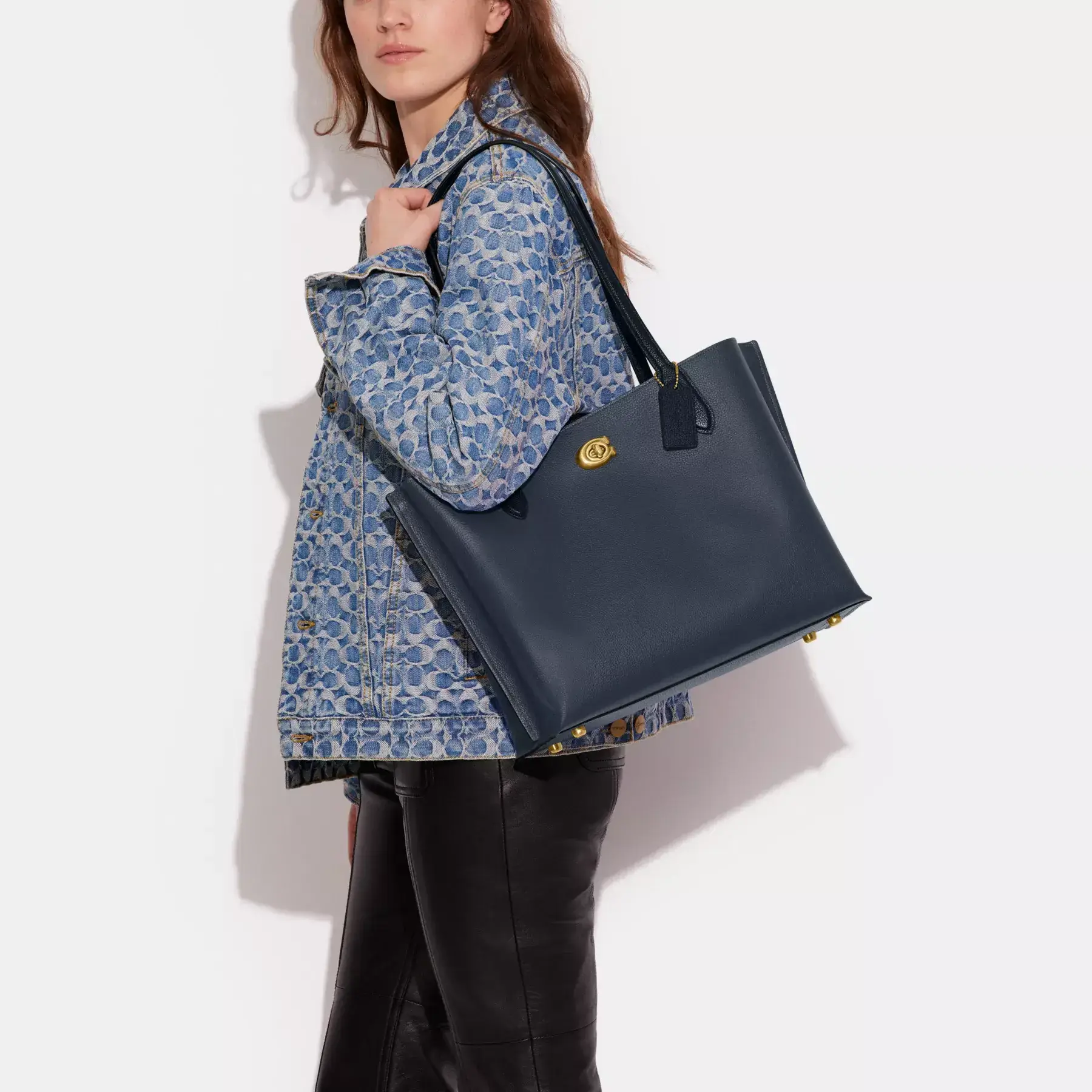 COACH Willow Tote I Colorblock Denim COACH Willow Tote I Colorblock Denim