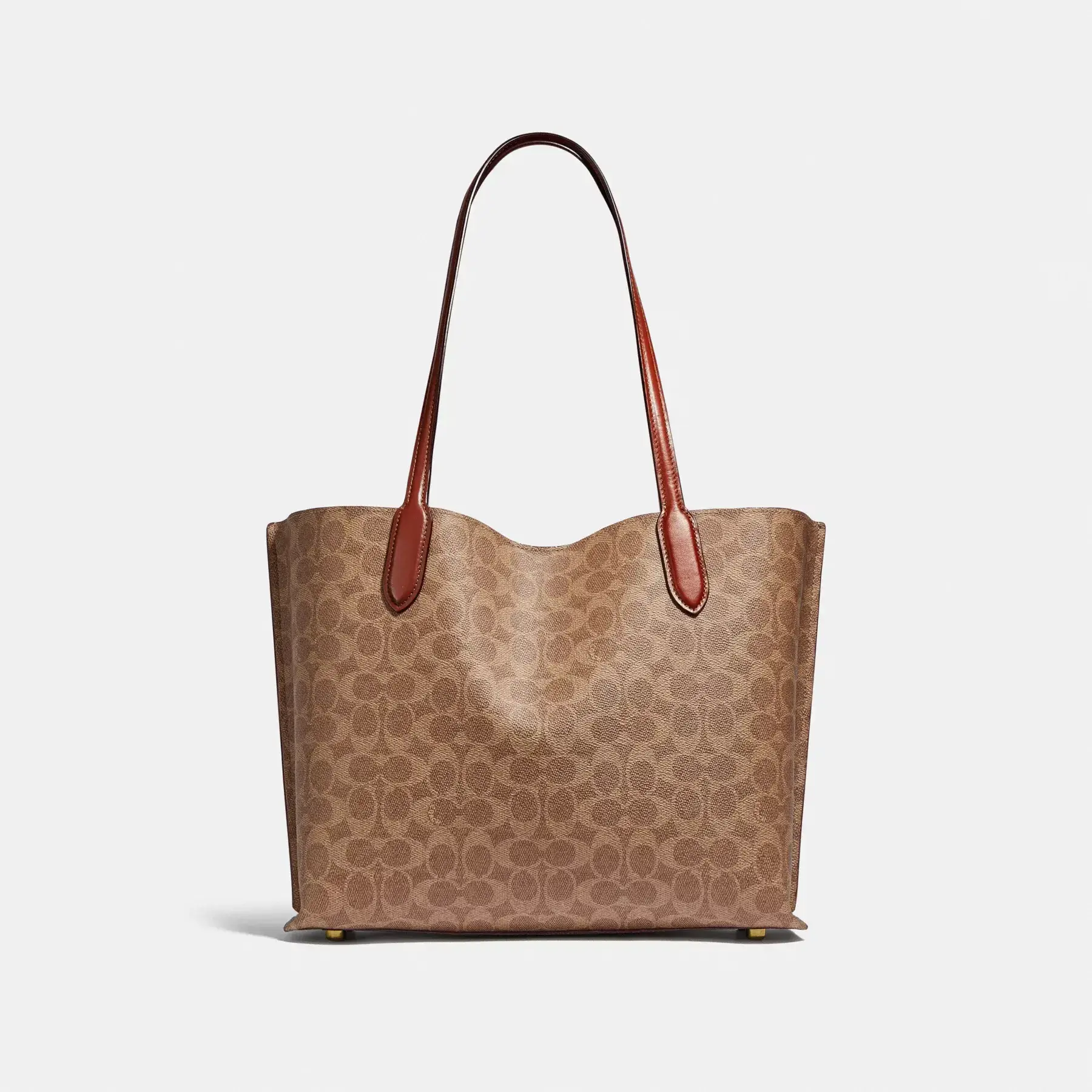 COACH Willow Tygpåse I Signature Canvas Tan Rust COACH Willow Tygpåse I Signature Canvas Tan Rust